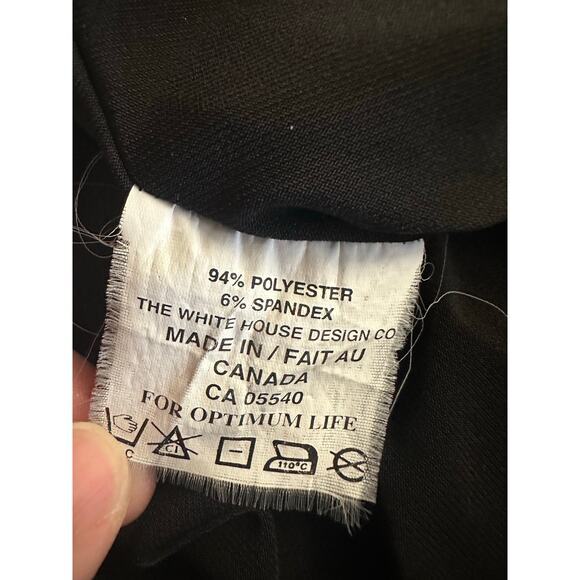 Sympli Black Full Zip Seamed Jacket Sz 6 Swing Asymmetric Hem Jersey Canada - Picture 5 of 13